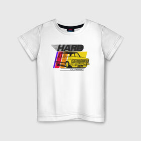 Детская футболка хлопок с принтом Hard Classic в Кировске, 100% хлопок | круглый вырез горловины, полуприлегающий силуэт, длина до линии бедер | автоваз | боевая классика | ваз | жигули | лада