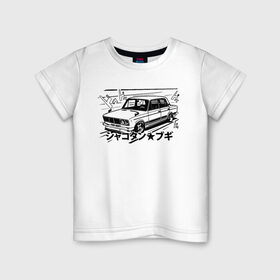 Детская футболка хлопок с принтом Bosozoku Taz в Кировске, 100% хлопок | круглый вырез горловины, полуприлегающий силуэт, длина до линии бедер | bosozoku | bosozoku style | автоваз | боевая классика | босудзоку | босузоку | ваз | жигули | лада