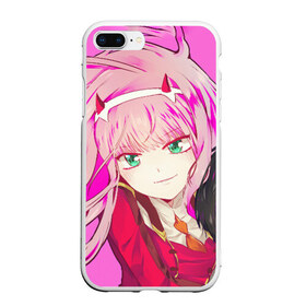 Чехол для iPhone 7Plus/8 Plus матовый с принтом Darling In The Franxx в Кировске, Силикон | Область печати: задняя сторона чехла, без боковых панелей | 02 | anime | darling in the franxx | hiro | manga | zero two | аниме | ахегао | любимый во франксе | манга | милый во франксе | ноль два | хиро