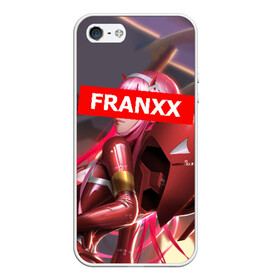 Чехол для iPhone 5/5S матовый с принтом Darling In The Franxx в Кировске, Силикон | Область печати: задняя сторона чехла, без боковых панелей | 02 | anime | darling in the franxx | hiro | manga | zero two | аниме | ахегао | любимый во франксе | манга | милый во франксе | ноль два | хиро