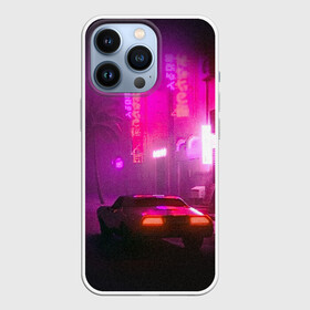 Чехол для iPhone 13 Pro с принтом НЕОНОВЫЙ ГОРОД | NEON CITY в Кировске,  |  | hotline miami | neon | new retro wave | outrun | outrun electro | retro | retrowave | synth | synthwave | неон | ретро | хотлайн майами