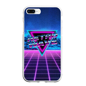 Чехол для iPhone 7Plus/8 Plus матовый с принтом SYNTHWAVE RETROWAVE в Кировске, Силикон | Область печати: задняя сторона чехла, без боковых панелей | hotline miami | neon | new retro wave | outrun | outrun electro | retro | retrowave | synth | synthwave | неон | ретро | хотлайн майами