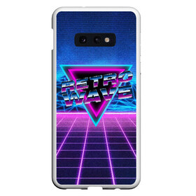 Чехол для Samsung S10E с принтом SYNTHWAVE RETROWAVE в Кировске, Силикон | Область печати: задняя сторона чехла, без боковых панелей | hotline miami | neon | new retro wave | outrun | outrun electro | retro | retrowave | synth | synthwave | неон | ретро | хотлайн майами