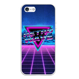 Чехол для iPhone 5/5S матовый с принтом SYNTHWAVE RETROWAVE в Кировске, Силикон | Область печати: задняя сторона чехла, без боковых панелей | hotline miami | neon | new retro wave | outrun | outrun electro | retro | retrowave | synth | synthwave | неон | ретро | хотлайн майами