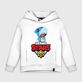 Детское худи Oversize хлопок с принтом BRAWL STARS LEON SHARK в Кировске, френч-терри — 70% хлопок, 30% полиэстер. Мягкий теплый начес внутри —100% хлопок | боковые карманы, эластичные манжеты и нижняя кромка, капюшон на магнитной кнопке | android | brawl stars | colt | crow | games | leon | penny | poco. | shelly | spike | wanted | брав | бравл старс | звезды | игры | мобильные игры | старс