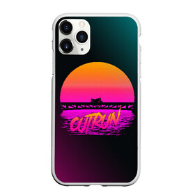 Чехол для iPhone 11 Pro матовый с принтом OUTRUN RETROWAVE в Кировске, Силикон |  | hotline miami | neon | new retro wave | outrun | outrun electro | retro | retrowave | synth | synthwave | неон | ретро | хотлайн майами