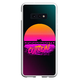 Чехол для Samsung S10E с принтом OUTRUN RETROWAVE в Кировске, Силикон | Область печати: задняя сторона чехла, без боковых панелей | hotline miami | neon | new retro wave | outrun | outrun electro | retro | retrowave | synth | synthwave | неон | ретро | хотлайн майами