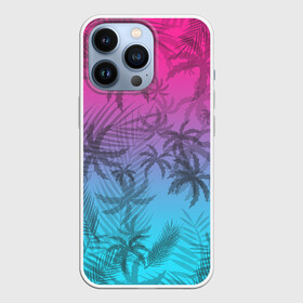 Чехол для iPhone 13 Pro с принтом РЕТРО ПАЛЬМЫ в Кировске,  |  | hotline miami | neon | new retro wave | outrun | outrun electro | palmen | retro | retrowave | synth | synthwave | неон | пальмы | ретро | хотлайн майами