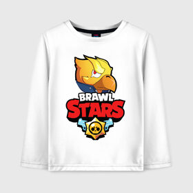 Детский лонгслив хлопок с принтом BRAWL STARS CROW PHOENIX в Кировске, 100% хлопок | круглый вырез горловины, полуприлегающий силуэт, длина до линии бедер | android | brawl stars | colt | crow | games | leon | penny | poco. | shelly | spike | wanted | брав | бравл старс | звезды | игры | мобильные игры | старс