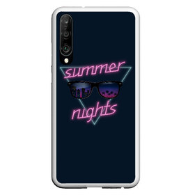 Чехол для Honor P30 с принтом Summer Nights в Кировске, Силикон | Область печати: задняя сторона чехла, без боковых панелей | 80 | cyber | game | hotline | hotlinemiami | maiami | music | nights | outrun | retro | retrowave | summer | synth | synthwave | игра | кибер | лето | ночь | ретро