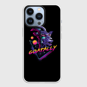 Чехол для iPhone 13 Pro с принтом GOATALLY в Кировске,  |  | 80 | cyber | game | goat | hotline | hotlinemiami | maiami | music | outrun | retro | retrowave | synth | synthwave | игра | кибер | козел | ретро