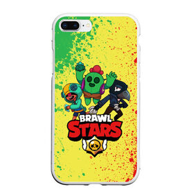 Чехол для iPhone 7Plus/8 Plus матовый с принтом Brawl Stars в Кировске, Силикон | Область печати: задняя сторона чехла, без боковых панелей | brawl | brawl stars | crow | leon | stars | бравл | бравл старс | браво старс | игра | компьютерная | кров | леон | онлайн | старс