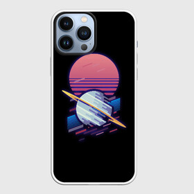 Чехол для iPhone 13 Pro Max с принтом Retro Planet в Кировске,  |  | 80 | cyber | earth | game | hotline | maiami | music | outrun | planet | retro | retrowave | space | synth | synthwave | земля | игра | кибер | космос | планета | планеты | ретро