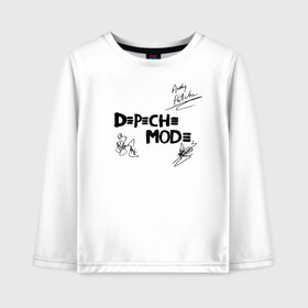 Детский лонгслив хлопок с принтом Depeche Mode в Кировске, 100% хлопок | круглый вырез горловины, полуприлегающий силуэт, длина до линии бедер | depeche mode | альтернативный | вестник моды | депеш мод | депешмод | дэйв гаан | индастриал | мартин гор | музыка | новая волна | роза | рок | синти поп | электроник | энди флетчер