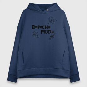 Женское худи Oversize хлопок с принтом Depeche Mode в Кировске, френч-терри — 70% хлопок, 30% полиэстер. Мягкий теплый начес внутри —100% хлопок | боковые карманы, эластичные манжеты и нижняя кромка, капюшон на магнитной кнопке | depeche mode | альтернативный | вестник моды | депеш мод | депешмод | дэйв гаан | индастриал | мартин гор | музыка | новая волна | роза | рок | синти поп | электроник | энди флетчер