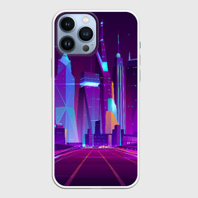 Чехол для iPhone 13 Pro Max с принтом НЕОНОВЫЙ ГОРОД в Кировске,  |  | galaxy | geometry | hotline miami | neon | new retro wave | outrun | outrun electro | retro | retrowave | space | synth | synthwave | геометрия | космос | неон | ретро | фигуры | хотлайн майами