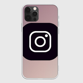 Чехол для iPhone 12 Pro Max с принтом instagram(logo and background) в Кировске, Силикон |  | instagram | logo | инстаграм | лого | мягкие цвета | приложение | простая картинка | фотоаппарат | черная картинка | черный | черный значок | черный цвет
