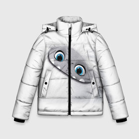 Зимняя куртка для мальчиков 3D с принтом ABOMINABLE (Эверест) в Кировске, ткань верха — 100% полиэстер; подклад — 100% полиэстер, утеплитель — 100% полиэстер | длина ниже бедра, удлиненная спинка, воротник стойка и отстегивающийся капюшон. Есть боковые карманы с листочкой на кнопках, утяжки по низу изделия и внутренний карман на молнии. 

Предусмотрены светоотражающий принт на спинке, радужный светоотражающий элемент на пуллере молнии и на резинке для утяжки | Тематика изображения на принте: abominable | детям | для детей | ети | йети | лу | мультфильм | отвратительный | чудовище | эверест