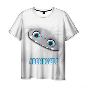 Мужская футболка 3D с принтом ABOMINABLE (Эверест) в Кировске, 100% полиэфир | прямой крой, круглый вырез горловины, длина до линии бедер | abominable | детям | для детей | ети | йети | лу | мультфильм | отвратительный | чудовище | эверест