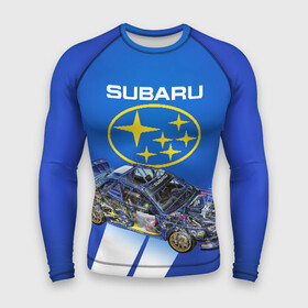 Мужской рашгард 3D с принтом Subaru в Кировске,  |  | sti | subaru | subaru impreza | subaru impreza wrx sti | subaru sti | субару | субару импреза