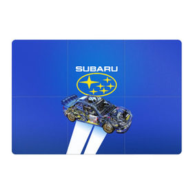 Магнитный плакат 3Х2 с принтом Subaru в Кировске, Полимерный материал с магнитным слоем | 6 деталей размером 9*9 см | sti | subaru | subaru impreza | subaru impreza wrx sti | subaru sti | субару | субару импреза