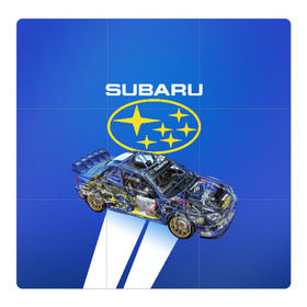 Магнитный плакат 3Х3 с принтом Subaru в Кировске, Полимерный материал с магнитным слоем | 9 деталей размером 9*9 см | sti | subaru | subaru impreza | subaru impreza wrx sti | subaru sti | субару | субару импреза