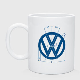 Кружка с принтом Volkswagen в Кировске, керамика | объем — 330 мл, диаметр — 80 мм. Принт наносится на бока кружки, можно сделать два разных изображения | golf | golf gti | volkswagen | вольксваген | фолькс ваген | фольксваген