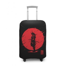 Чехол для чемодана 3D с принтом Samurai в Кировске, 86% полиэфир, 14% спандекс | двустороннее нанесение принта, прорези для ручек и колес | ahegao | anime | blood | japan | samurai | senpai | warior | аниме | ахегао | воин | катана | кровавая | кровавый | кровь | луна | самураи | самурай | семпай | сенпай | солнце | япония