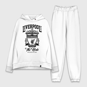 Женский костюм хлопок Oversize с принтом Ливерпуль в Кировске,  |  | liverpool | liverpool fc | ynwa | you never walk alone | ливерпуль | фан ливерпуля | фанатская | футбол | футболист | футбольный клуб | энфильд