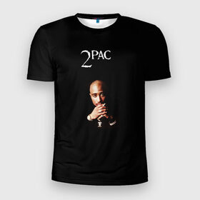 Мужская футболка 3D спортивная с принтом 2Pac в Кировске, 100% полиэстер с улучшенными характеристиками | приталенный силуэт, круглая горловина, широкие плечи, сужается к линии бедра | 2pac | all eyez on me | thug life | tupac | tupac shakur | тупак