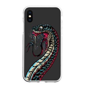 Чехол для iPhone XS Max матовый с принтом Viper в Кировске, Силикон | Область печати: задняя сторона чехла, без боковых панелей | animals | art | poison | snake | venom | venomous | viper | арт | гадюка | животное | животные | змеи | змей | змея | картинка | картинки | прикольная | прикольные | яд | ядовитая | ядовитый