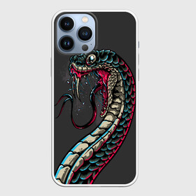 Чехол для iPhone 13 Pro Max с принтом Viper в Кировске,  |  | Тематика изображения на принте: animals | art | poison | snake | venom | venomous | viper | арт | гадюка | животное | животные | змеи | змей | змея | картинка | картинки | прикольная | прикольные | яд | ядовитая | ядовитый