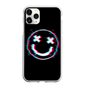 Чехол для iPhone 11 Pro матовый с принтом Glitch Smile в Кировске, Силикон |  | Тематика изображения на принте: art | glitch | smile | арт | глитч | глич | картинка | картинки | мода | прикольная | прикольные | смайл | смайли | смайлик | тренд | тренды