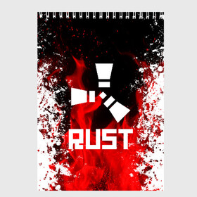 Скетчбук с принтом RUST в Кировске, 100% бумага
 | 48 листов, плотность листов — 100 г/м2, плотность картонной обложки — 250 г/м2. Листы скреплены сверху удобной пружинной спиралью | magic rust | rust | rust 2019 | раст | раст 2019. | раст легаси