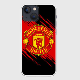 Чехол для iPhone 13 mini с принтом МАНЧЕСТЕР ЮНАЙТЕД | FCMU | MANCHESTER UNITED в Кировске,  |  | fc | fcmu | football | football club | manchester united | red devils | sport | красные дьяволы | манчестер юнайтед | спорт | фк | фкмю | футбол | футбольный клуб