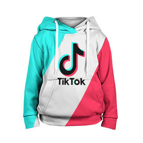 Детская толстовка 3D с принтом TIKTOK в Кировске, 100% полиэстер | двухслойный капюшон со шнурком для регулировки, мягкие манжеты на рукавах и по низу толстовки, спереди карман-кенгуру с мягким внутренним слоем | tik | tik tok | tiktok | tok | тик | тик ток | тикток | ток