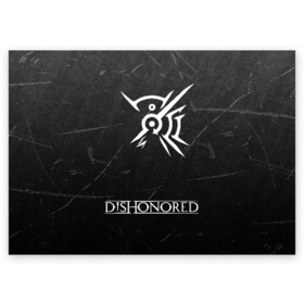 Поздравительная открытка с принтом DISHONORED  в Кировске, 100% бумага | плотность бумаги 280 г/м2, матовая, на обратной стороне линовка и место для марки
 | dishonored | dishonored 2 | korvo | дисхоноред | корво | корво аттано | стелс | эмили колдуин