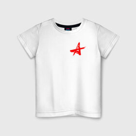 Детская футболка хлопок с принтом АлисА в Кировске, 100% хлопок | круглый вырез горловины, полуприлегающий силуэт, длина до линии бедер | alisa | rock | ussr | алиса | алиса группа | константин кинчев | рок | ссср