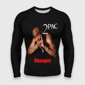 Мужской рашгард 3D с принтом 2pac в Кировске,  |  | Тематика изображения на принте: 2pac | changes | nigga | oldschool | pac | rap | нигга | олдскулл | пак | рэп | тупак