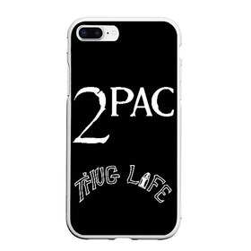 Чехол для iPhone 7Plus/8 Plus матовый с принтом 2pac+DR (спина) в Кировске, Силикон | Область печати: задняя сторона чехла, без боковых панелей | 