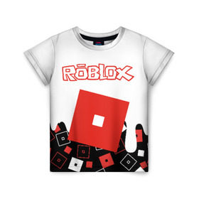 Детская футболка 3D с принтом ROBLOX в Кировске, 100% гипоаллергенный полиэфир | прямой крой, круглый вырез горловины, длина до линии бедер, чуть спущенное плечо, ткань немного тянется | roblox | roblox simulator. | код роблокс | роблокс | роблокс симулятор