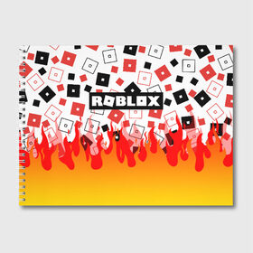 Альбом для рисования с принтом ROBLOX в Кировске, 100% бумага
 | матовая бумага, плотность 200 мг. | roblox | roblox simulator. | код роблокс | роблокс | роблокс симулятор