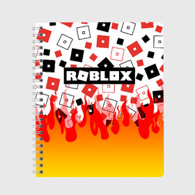 Тетрадь с принтом ROBLOX в Кировске, 100% бумага | 48 листов, плотность листов — 60 г/м2, плотность картонной обложки — 250 г/м2. Листы скреплены сбоку удобной пружинной спиралью. Уголки страниц и обложки скругленные. Цвет линий — светло-серый
 | Тематика изображения на принте: roblox | roblox simulator. | код роблокс | роблокс | роблокс симулятор