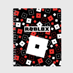 Тетрадь с принтом ROBLOX в Кировске, 100% бумага | 48 листов, плотность листов — 60 г/м2, плотность картонной обложки — 250 г/м2. Листы скреплены сбоку удобной пружинной спиралью. Уголки страниц и обложки скругленные. Цвет линий — светло-серый
 | roblox | roblox simulator. | код роблокс | роблокс | роблокс симулятор