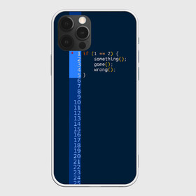 Чехол для iPhone 12 Pro с принтом if 1 == 2 в Кировске, силикон | область печати: задняя сторона чехла, без боковых панелей | Тематика изображения на принте: it | php | айтишник | код | кодер | ошибка | програма | програмист | программа | программист | разработка | разработчик | сайт | сайты | си | си плюсплюс | си шарп | технарь | условие | явапхп | яваскрипт