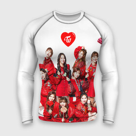 Мужской рашгард 3D с принтом TWICE в Кировске,  |  | chaeyoung | dahyun | jeongyeon | jihyo | k pop | kpop | mina | momo | nayeon | once | sana | twice | tzuyu | what is love | yes or yes | к поп | корея | музыка | твайс