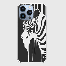 Чехол для iPhone 13 Pro с принтом Зебра в Кировске,  |  | Тематика изображения на принте: animal | животные | зебра