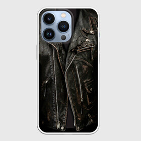 Чехол для iPhone 13 Pro с принтом Косуха терминатора в Кировске,  |  | Тематика изображения на принте: арнольд | доспехи | замки | застежки | касуха | клепки | кожа | кожаная | кожанка | костюм | косуха | куртец | куртка | молнии | панк | потертая | рок | старая | терминатор | тертая