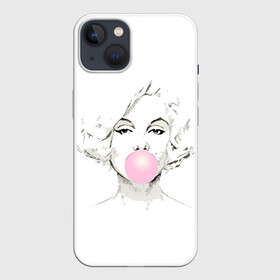 Чехол для iPhone 13 с принтом Мэрилин Монро в Кировске,  |  | girl | girls | marilyn monroe | monroe | retro | актриса | девушка | знаменитости | знаменитость | картинки | модель | монро | мэрилин монро | прикольные | ретро