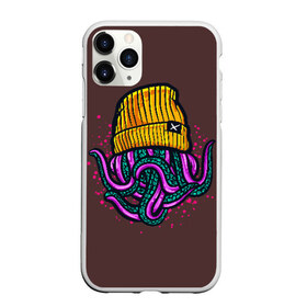 Чехол для iPhone 11 Pro матовый с принтом Octopus(Lil Peep GBC) в Кировске, Силикон |  | gbc | lil | peep | rap | rock | бордовый | желтый | зеленый | исполнитель | картинка | надпись на спине | осьминог | редактируемый дизайн | рок | рэп | рэпер | сочный цвет | фиолетовый